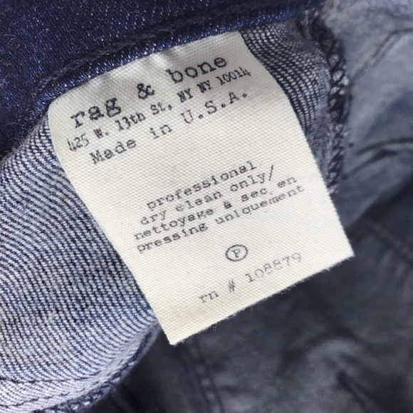 rag & bone Blue and Black Skinny Jeans - Picture 6 of 8